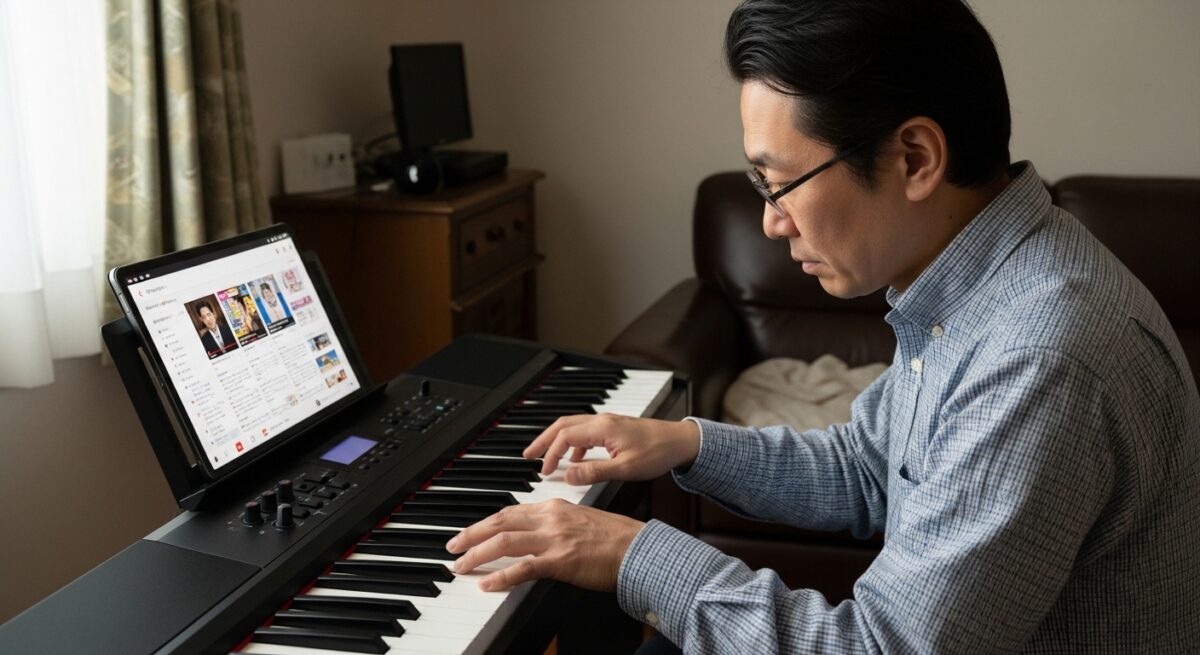その大人ピアノ独学、挫折への近道かも